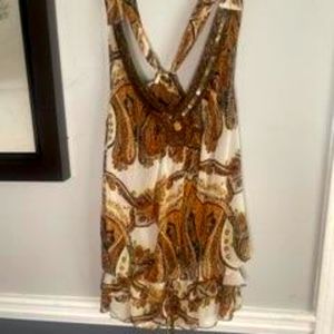 Brown Sequenzed Embroided Shirt